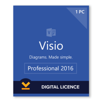 Visio 2016 Pro License – 1PC